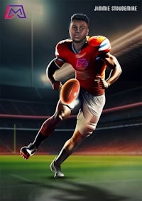 an image of a football player running